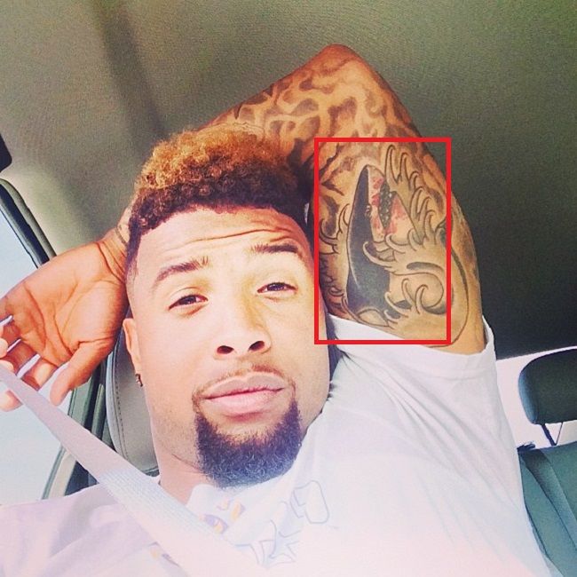Odell Beckham Jr-Shark-Tattoo