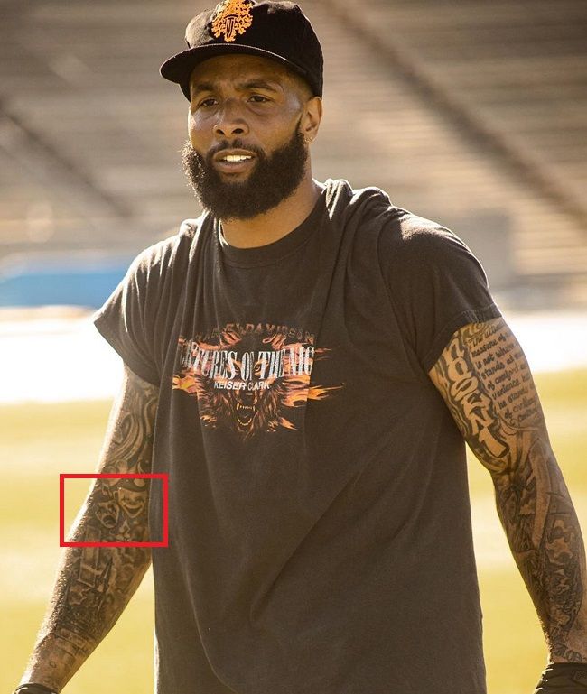 Odell Beckham Jr-Kazališne maske-tetovaža