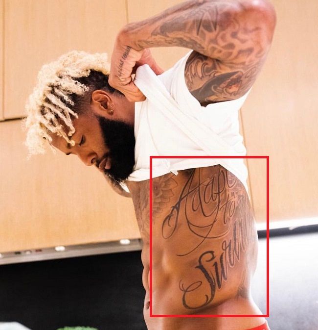 Odell Neckham Jr-Adapto to Survive-Tattoo