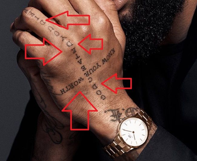 Odell Beckham Jr-BOG TE STVORIO DRUGAČIJE ZNAŠ VAŠU VRIJEDNOST-tetovaža