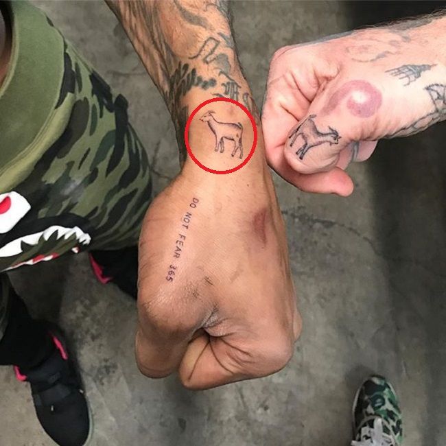 Odell Beckham Jr-Goat-Tattoo