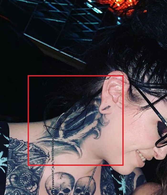 tatuagem de chuva pescoço-ophelia