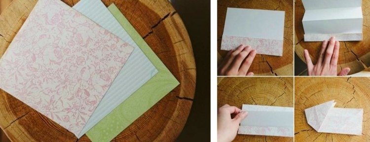 Fiecare origami este pliat din hârtie pătrată instrucțiuni iepure origami pliați hârtie colorată cadou fest de Paști