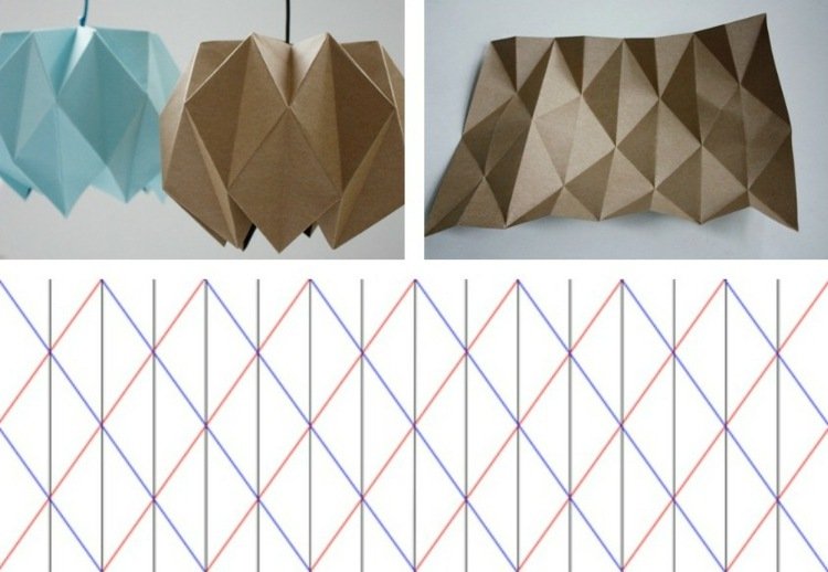Lămpi mici de orice culoare lampă-origami lampă origami original meșteșug idei casa iluminat destul
