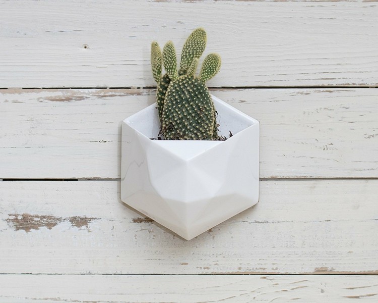 Ghivece de flori pentru a atârna perete-cactus-geometric-design-modern