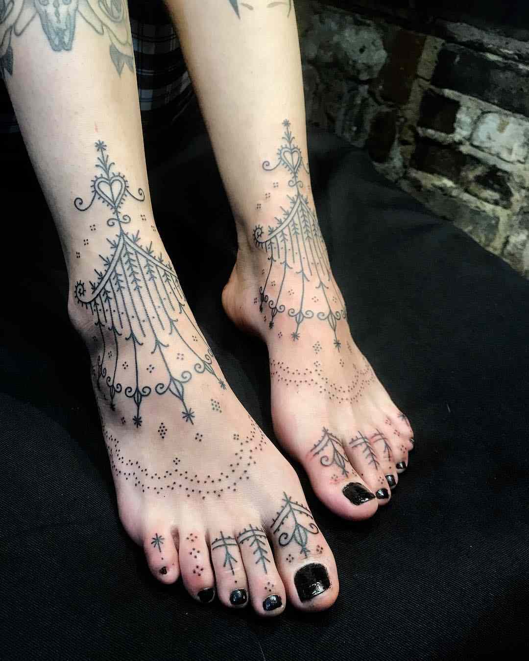 Picior tatuaj durere tatuaj design femeie tatuaj motiv semnificație