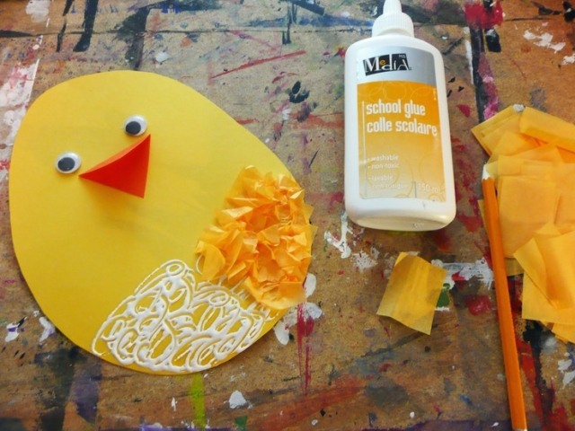 Meșteșuguri de Paște hârtie pentru copii pui de hârtie de țesut Meșteșuguri de Paște idei pentru copii hârtie pui hârtie de țesut