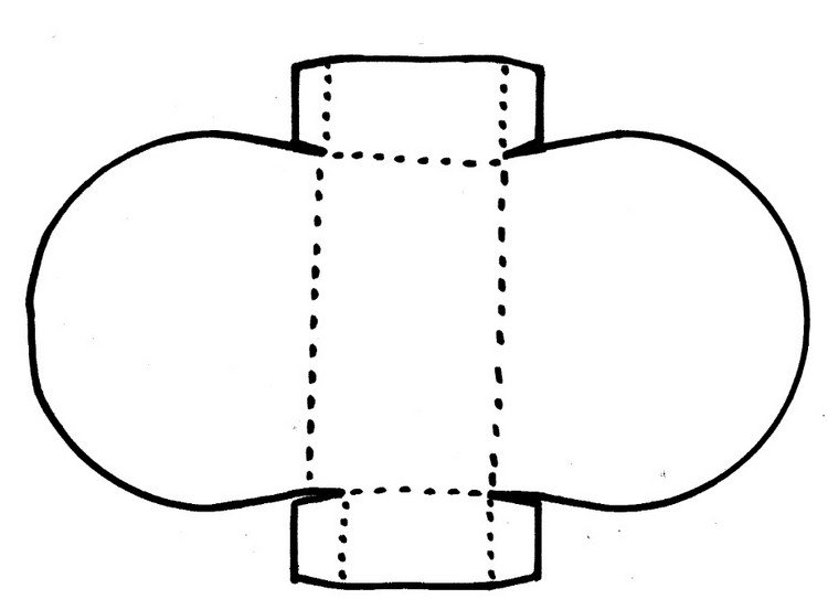 Șablon pentru cutia cadou de Paști Schentuete șablon de iepuraș de Paște cu bomboane de Paște