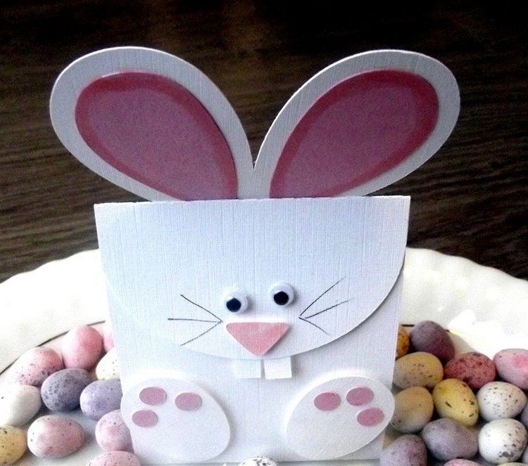 Faceți-vă singur geanta cadou a iepurașului de Paște din carton Iepurașul de Paște-tinker-hârtie-pungă-cadou-pentru-a-face