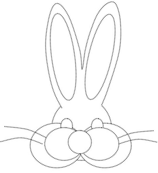 Iepuraș de Paște copii de colorat pagina-Paște