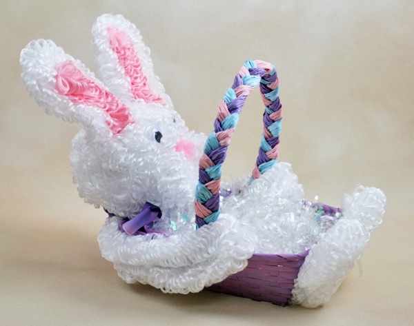 Coș de iepurași de Paște-ideea originală-decorare