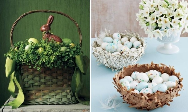 coșuri de Paște împletite carton-mache idei de refacere