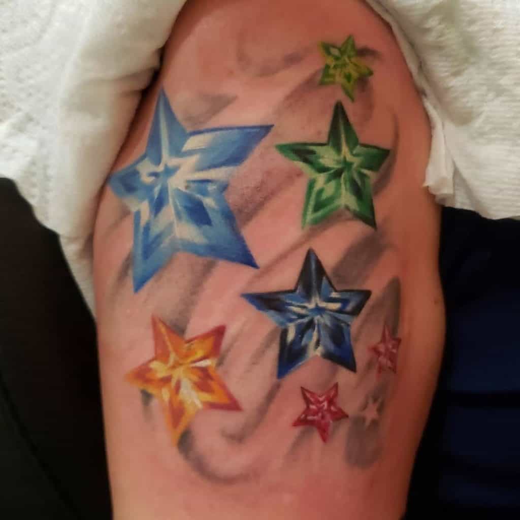 Tatuagens de estrelas, tatuagem salva, 21