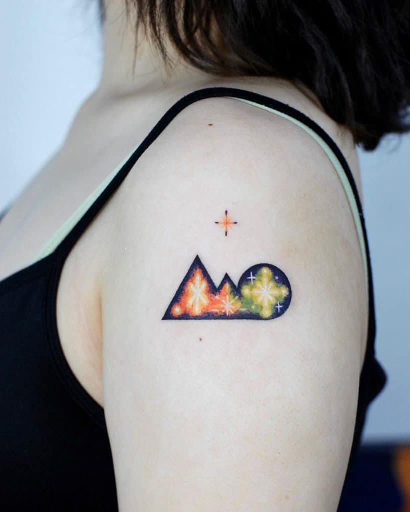 Tatuagens de estrelas, tatuagem salva, 32