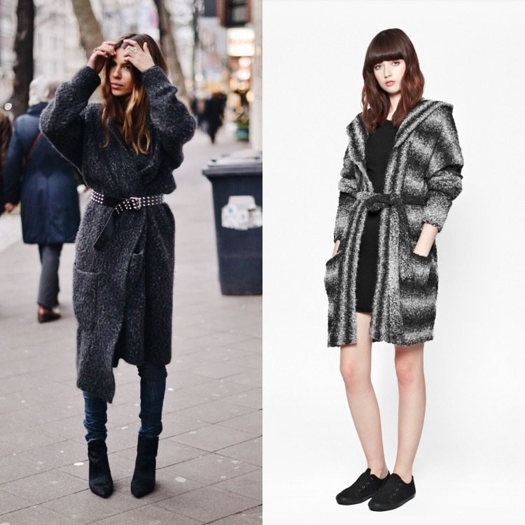 Cardigan supradimensionat cu centură idei-tinute-cardigane-centura-supradimensionata-gri-neagra-moda-casual