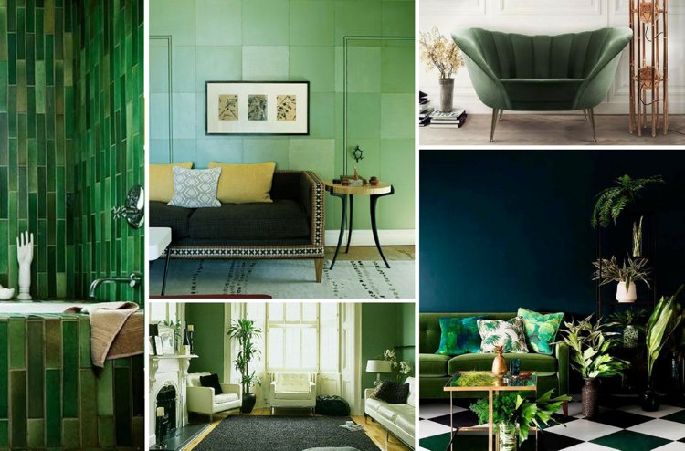 Fler proaspăt în interior datorită nuanțelor verzi, conform ultimelor tendințe pantone-culoare-verde-2017-design-interior-perete-culoare-catifea verde