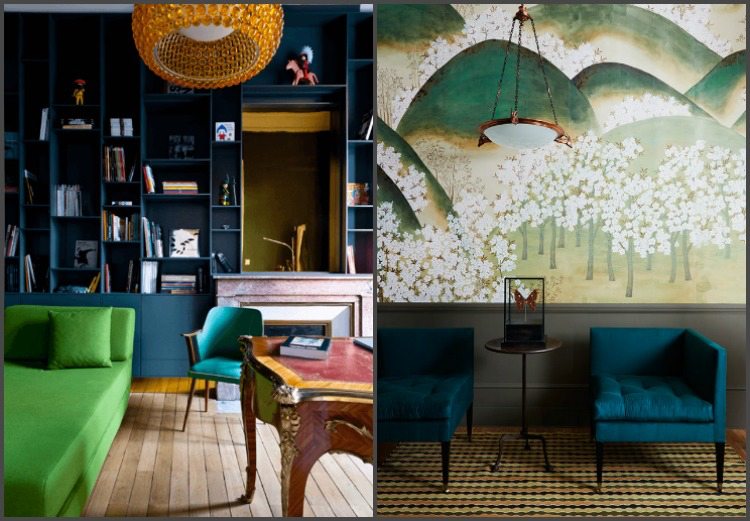 Armonia nobilă, verde în benzină, smarald, verdeață culoare-panton-verde-2017-întuneric-interior-reîmprospătare-accente