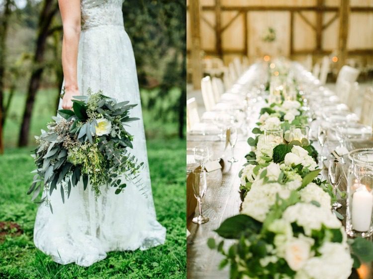 Motto-ul nunții - Culoarea pantonei „Verde” și alb pantone-color-green-2017-wedding-deco-idea-white-of course