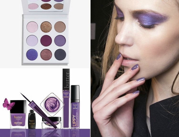 machiază tendințele 2018 culoarea anului cosmetice violet