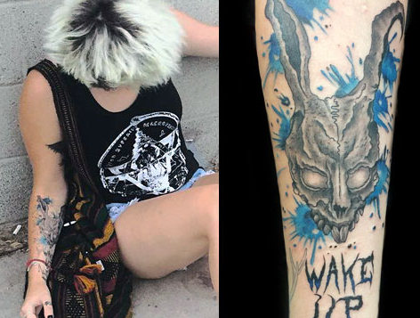 Paris Jackson braccio destro coniglio