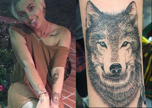 Lupo del braccio sinistro di Paris Jackson