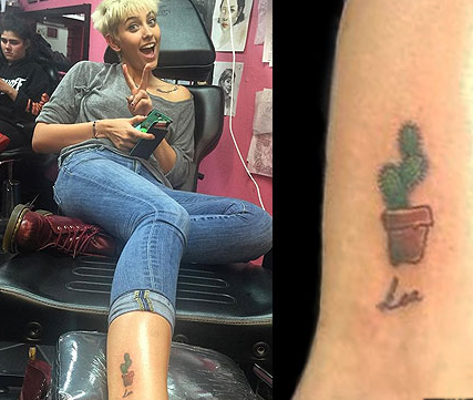 Paris Jackson Gamba Destra Cactus