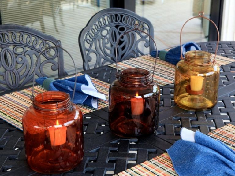 Felinare de grădină de petrecere idei de borcan gem