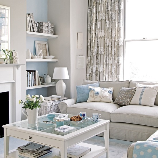 culori pastelate pentru living modern albastru bebelus