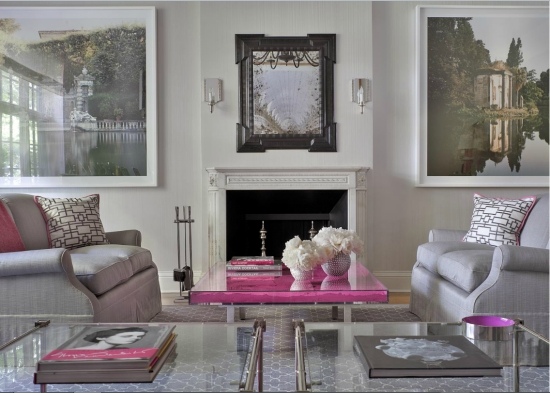 culori pastelate pentru elemente moderne de living din violet