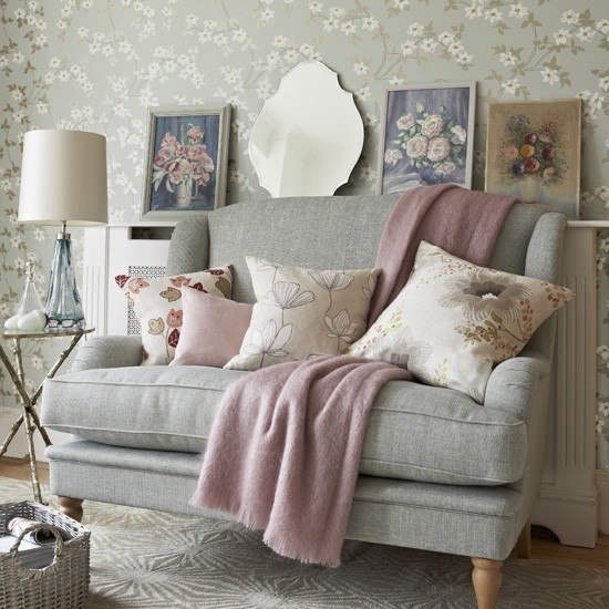 culori pastelate pentru living modern punte violet