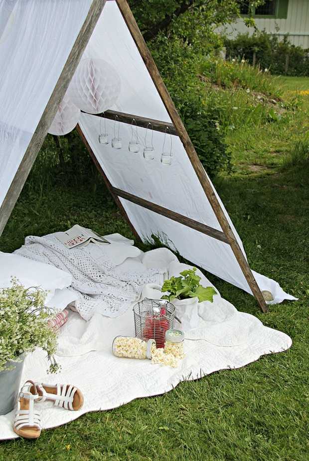 Picnic excursie de vară petrecere de cort de grădină Excursie petrecere cort grădină design grădină pentru doi romantici