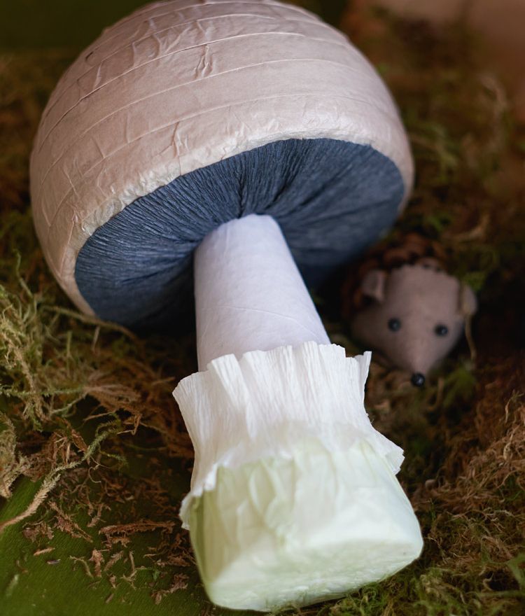 instructiuni ciuperci tinker diorama construi decor de toamna