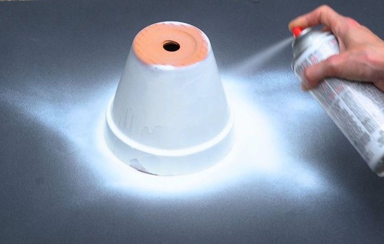 ciupercile vopsesc vase de lut spray vopsea