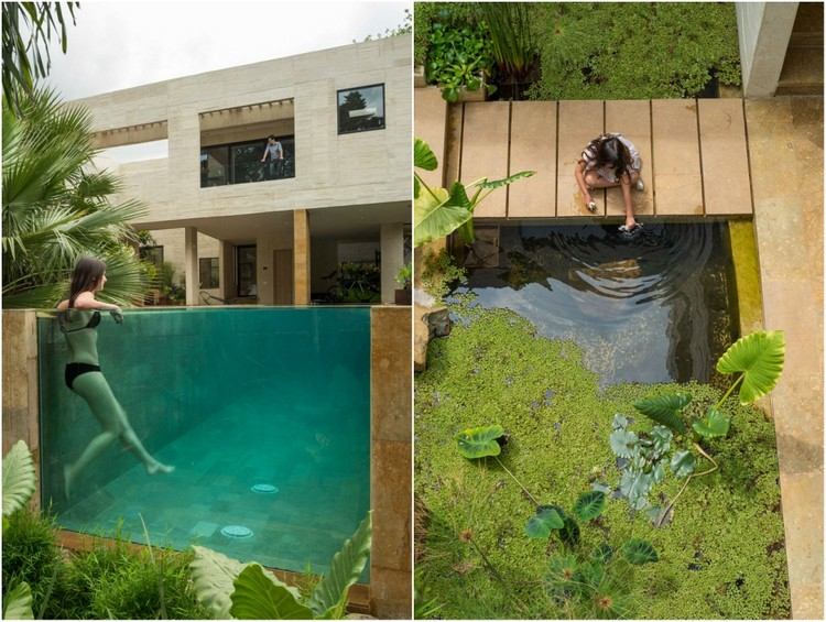 grădină cu apă piscină grădină iaz