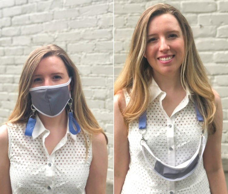 Folosiți o bandă cu carabină și breloc în loc de lanț