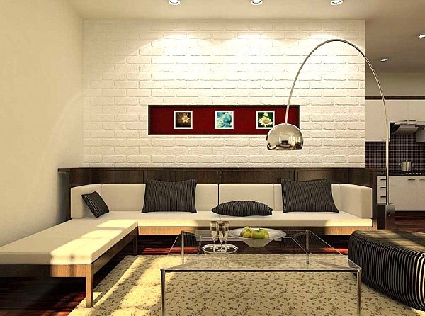 Idei de decorare a livingului Creează accente roșii cu lumină Idei de decorare a livingului Accente roșii cu design ușor