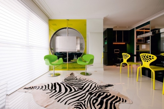 Galben verde Decorați ideile culorilor camerei de zi Verde galben decorare living culori idei design