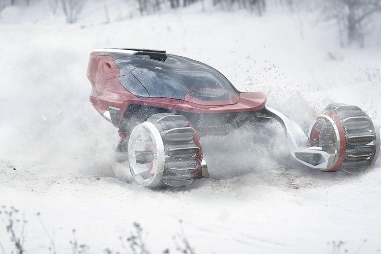 Vehicul cu zăpadă cu desfășurare rapidă în zăpadă polară extremă RDSV-snowmobile-snow-vehicle-bikes-weather-extreme-conditions