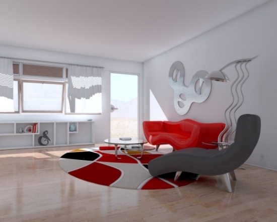 idei de mobilier roșu în runda covorului Wohnzummer idei de amenajare pentru roșu în runda de covor Wohnzummer