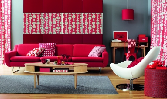 idei de amenajare roșu în deco perete living idei de amenajare pentru roșu în decorul de perete al sufrageriei