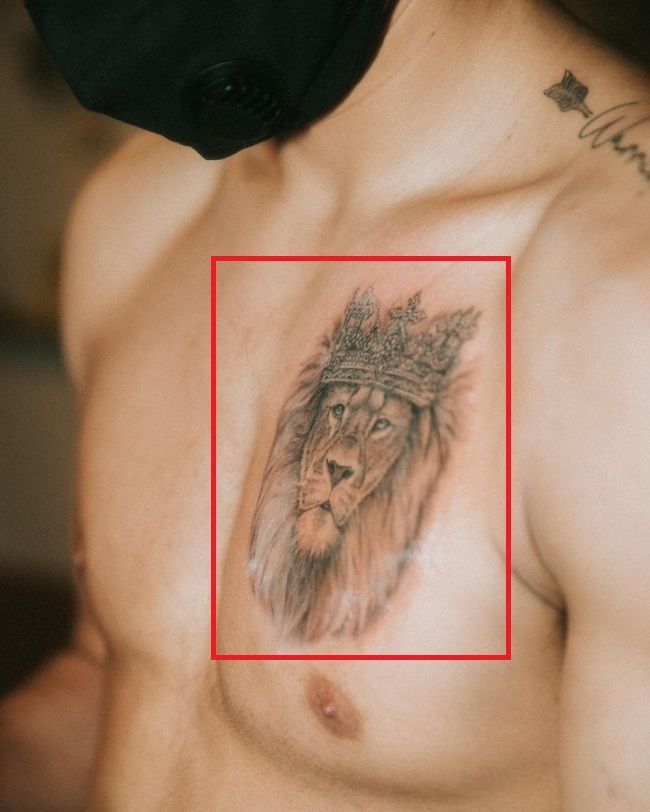 王冠を持つライオン-ライアンガルシア-タトゥー