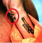 Poignet intérieur de Ryan Reynolds