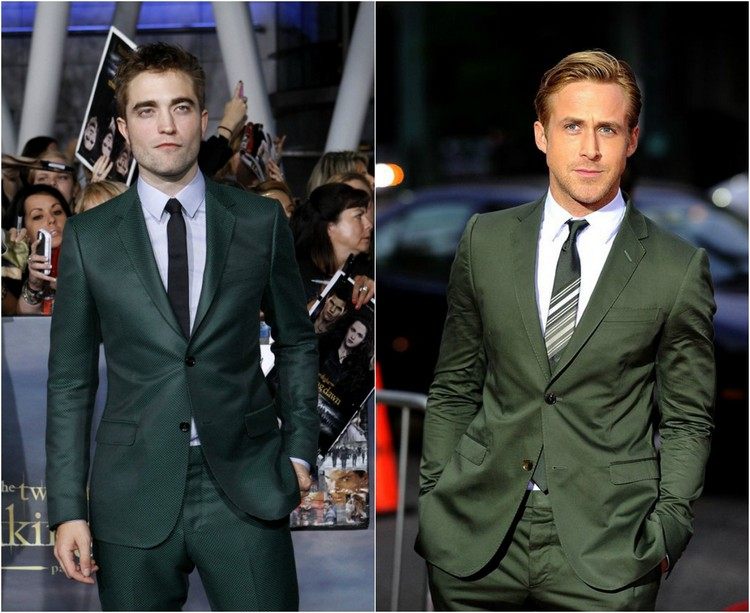 costum verde închis cu cămașă albă și cravată îngustă îmbrăcăminte-trend-2016-costum-verde-închis-cravată-îngustă