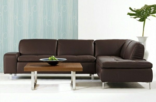 perete verde living culori maro Schillig Culorile livingului maro Design canapea Schillig