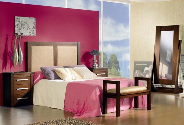 vopsea de perete roz vopsea dormitor accent perete Podele laminate pentru vopsea de perete cu dormitor