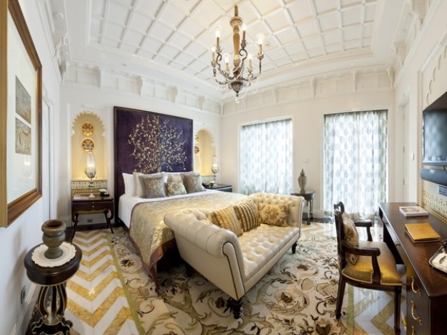 Idei de dormitor pentru mobilier și decor - combinație elegantă de culori aur alb albastru dormitor-cu-baie-mobilier-mobilier-modern-lux-design-culori