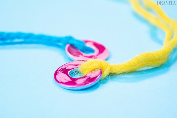 Idei DIY bijuterii pentru copii care lucrează ojă de spălat lână