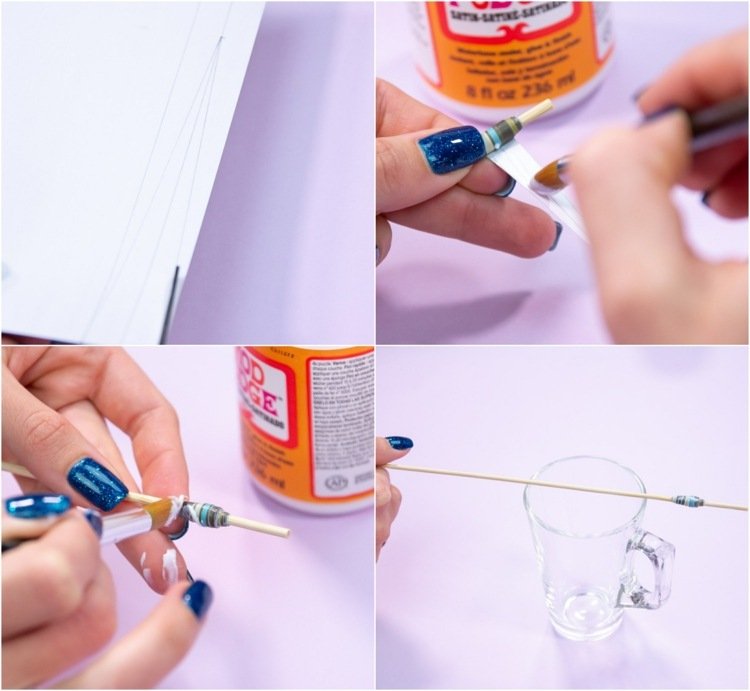 Instrucțiuni pentru mărgele de hârtie tinker desenați un triunghi decupat rola lipici