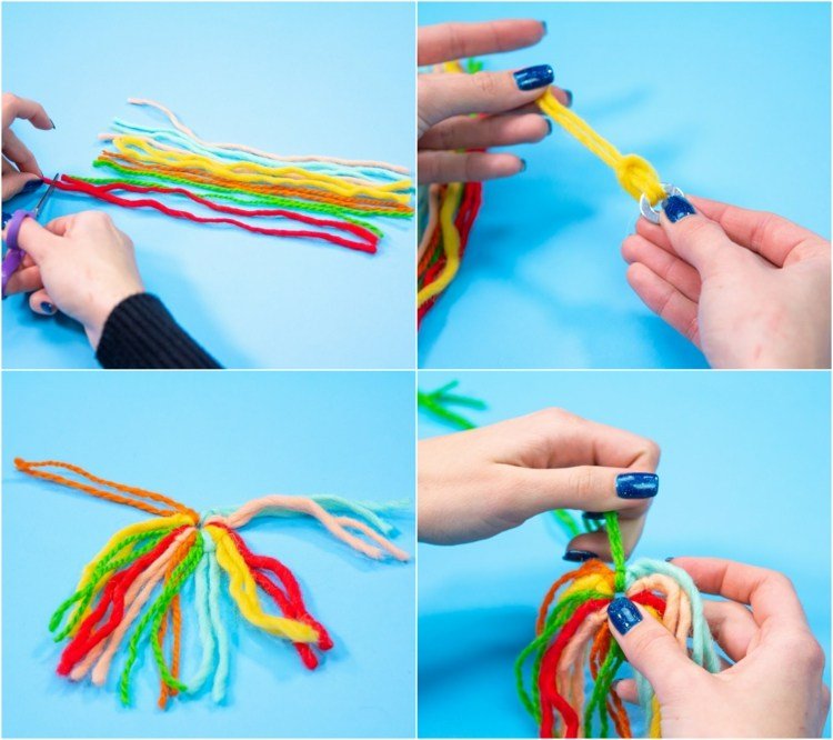 colier de bijuterii pentru copii cu pandantiv instructiuni tinker șaibă fire de tricotat