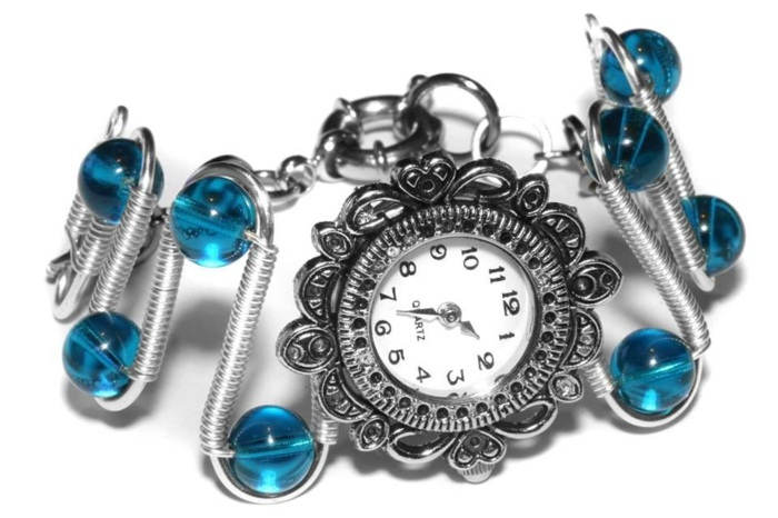 Bijuterii Steampunk ceas vechi cu pietre de sticlă Bijuterii vechi ceas strasuri sticlă lanț metalic